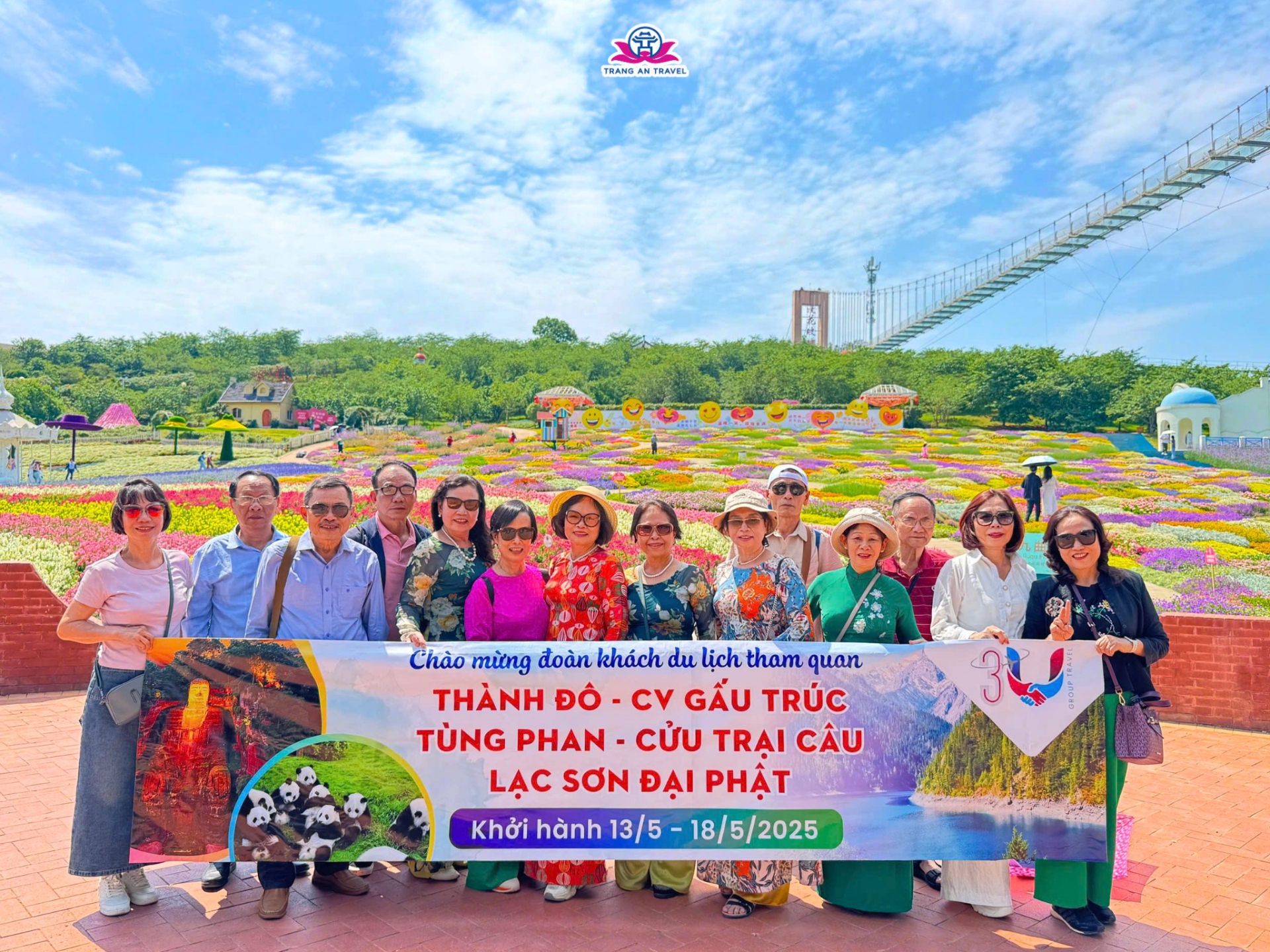 Đoàn du lịch THÀNH ĐÔ - CỬU TRẠI CÂU - TÙNG PHAN CỔ THÀNH - CV GẤU TRÚC - LẠC SƠN ĐẠI PHẬT