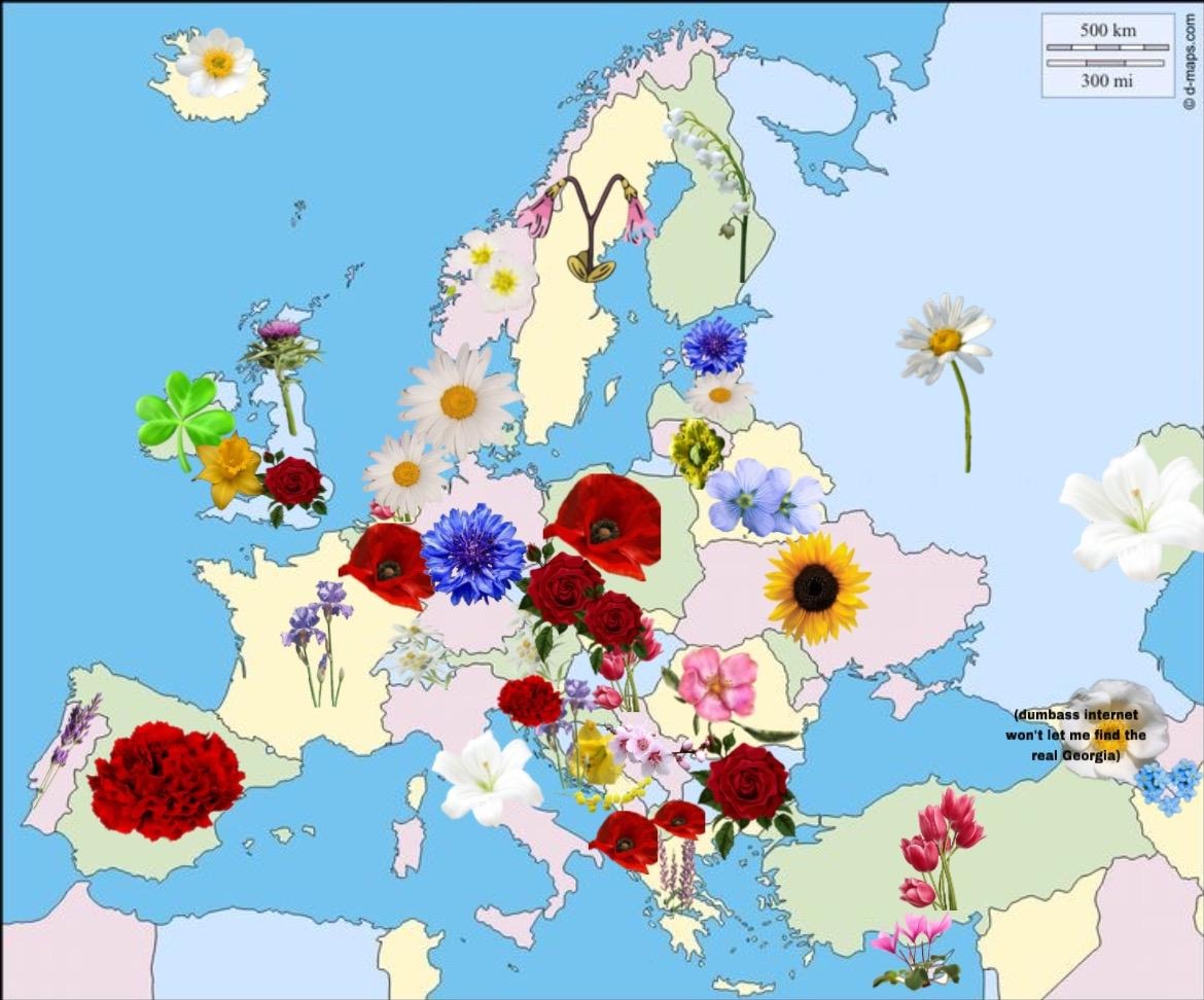 Điểm danh 10 quốc hoa của các nước châu Âu tiêu biểu
