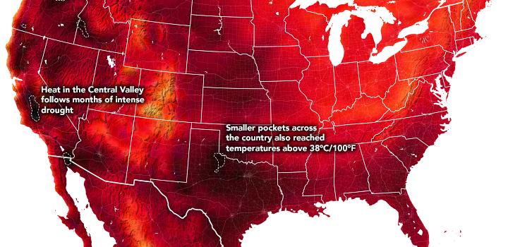 Nắng nóng thiêu đốt khắp nước Mỹ